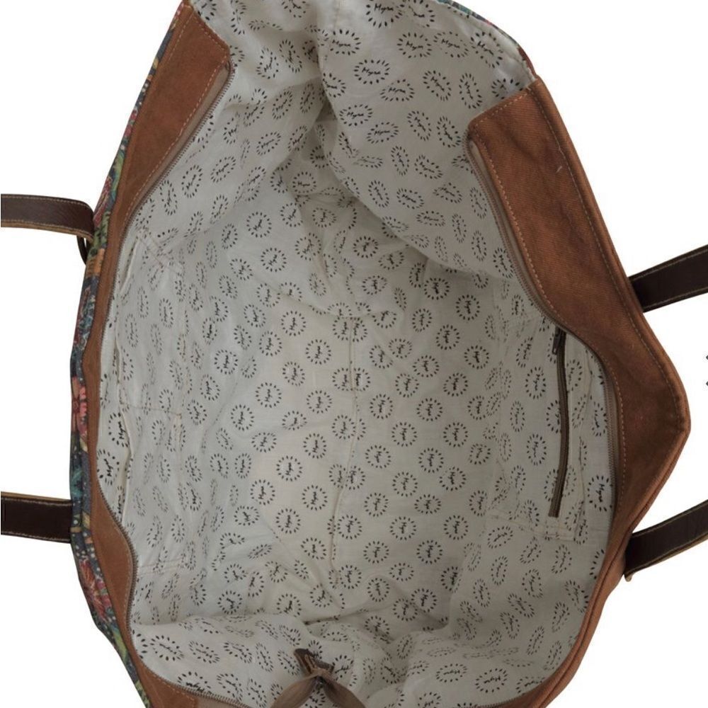 Myra Bag Fyole Canvas & Hairon Weekender Bag - Picture 7 of 10